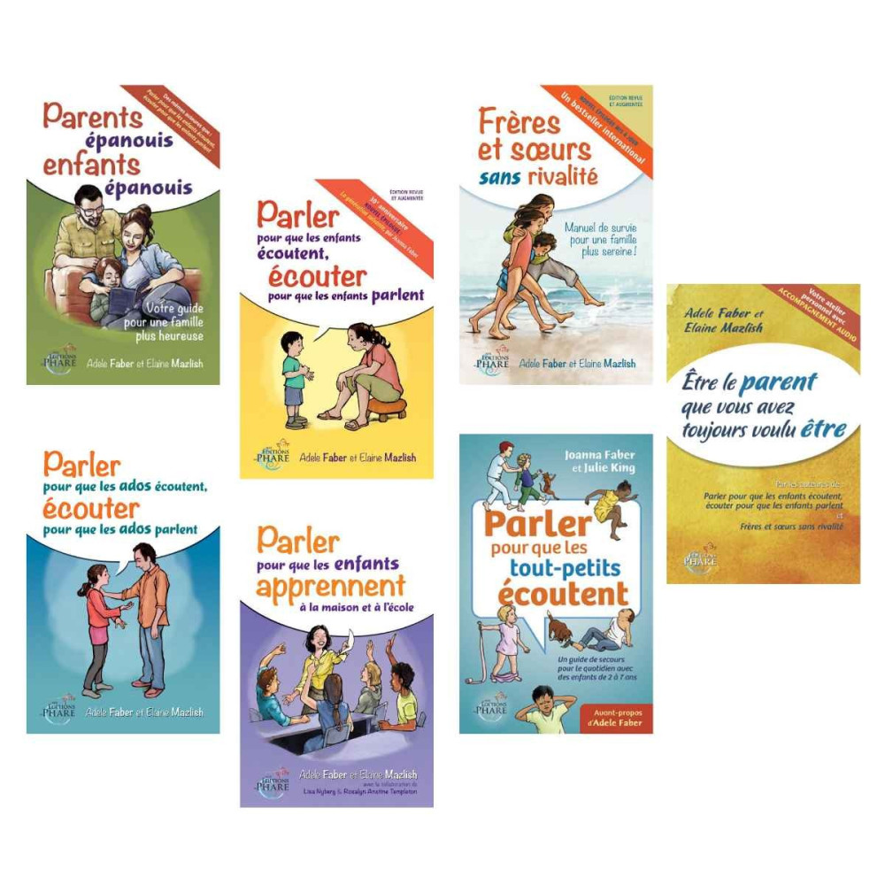 Lot des 7 ouvrages destinés aux adultes - faber